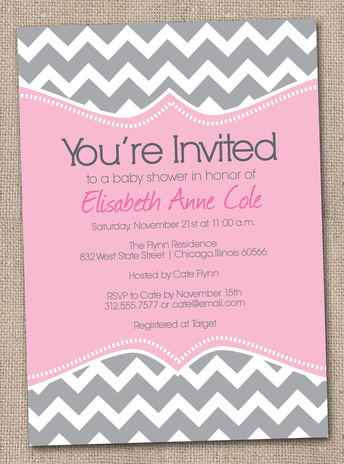 Blank Printable Baby Invitations