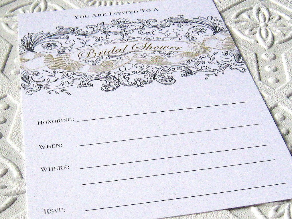 Bridal Shower Invitations Fill In The Blank