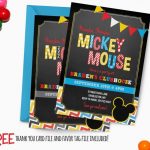 Chalkboard Mickey Mouse Clubhouse Invitations