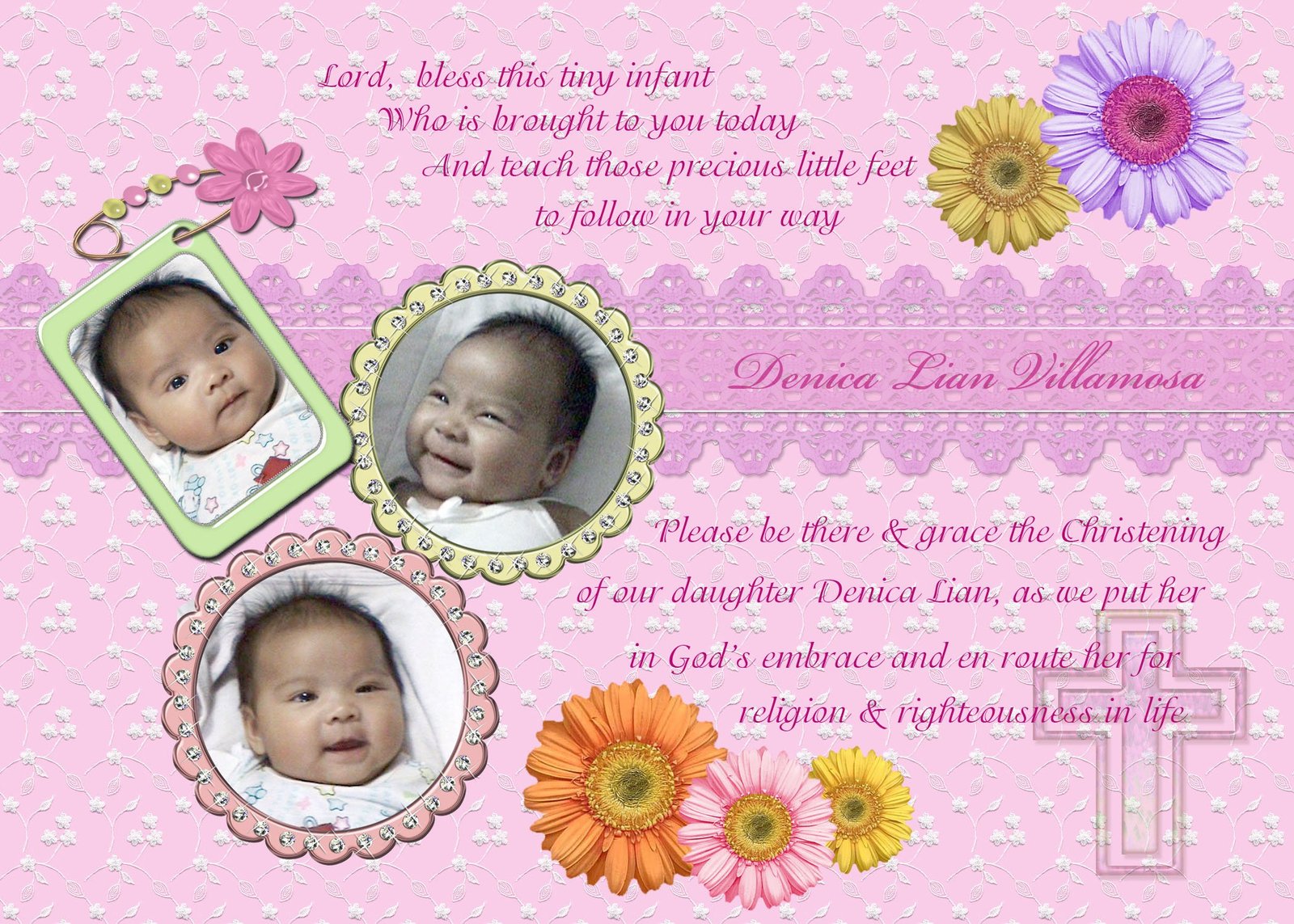 Christening Invitation Templates Free