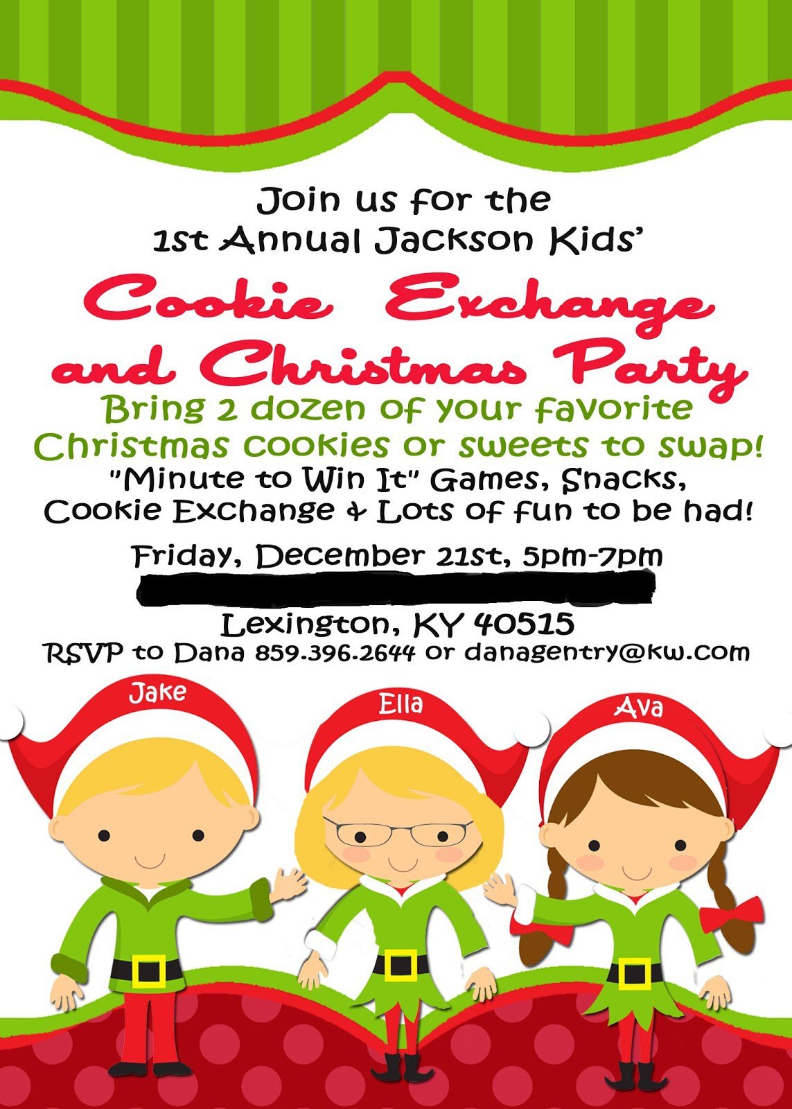 Christmas Eve Party Invitations Printable