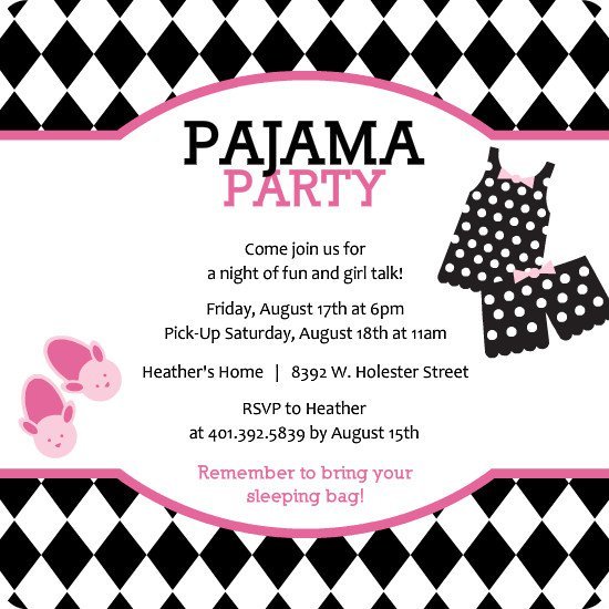 Christmas Pajama Party Invitations Invitation Design Blog pajama-party-invitation-templates-free