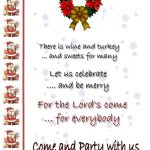 Christmas Dinner Invitations Wording Ideas