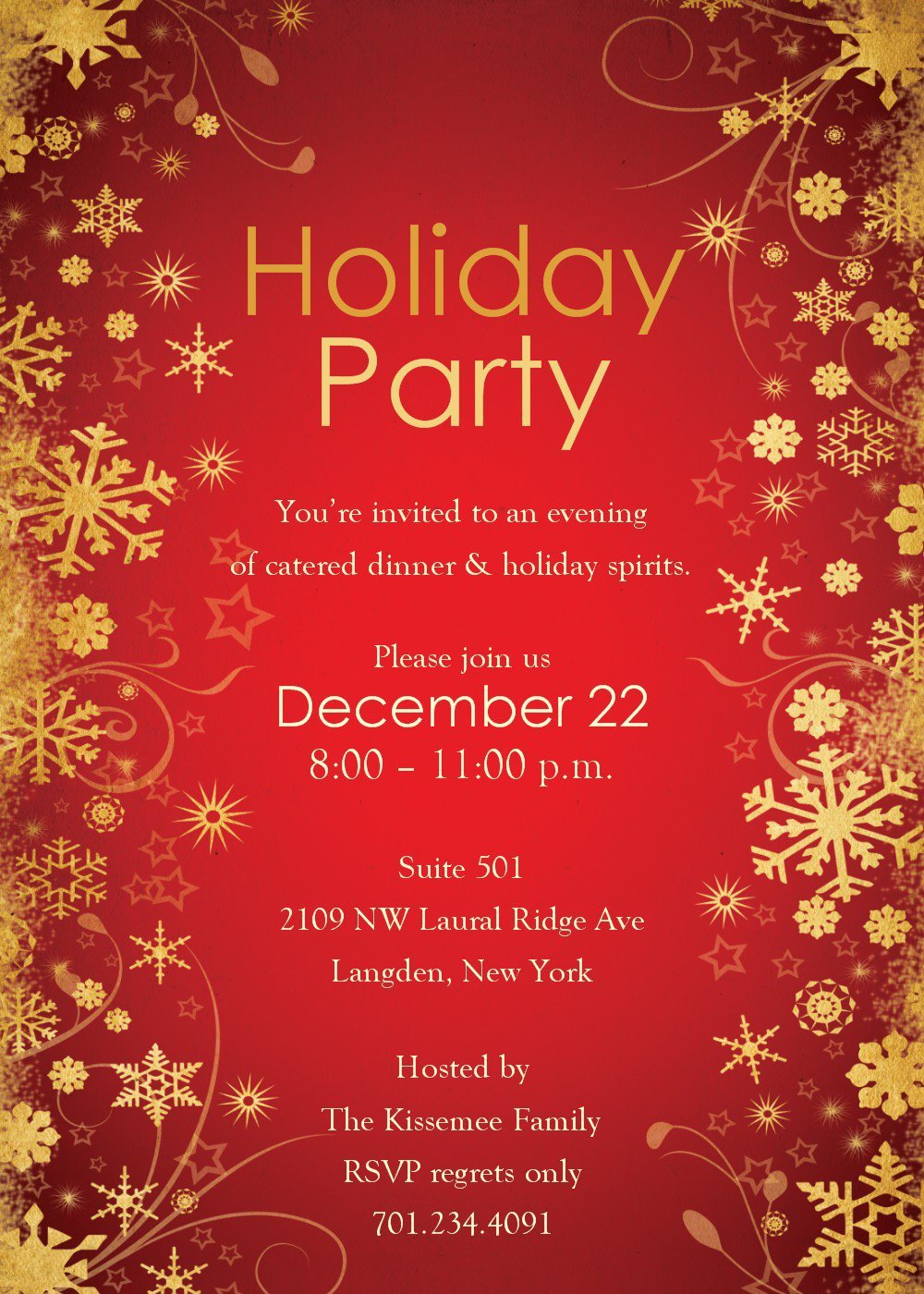 Christmas Party Invitation Free Download