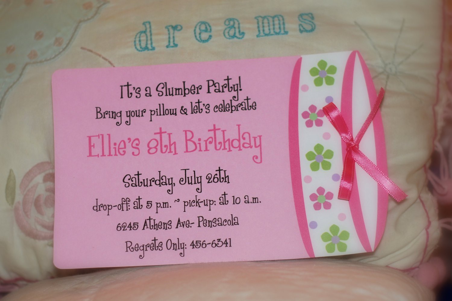 Cool Slumber Party Invitations