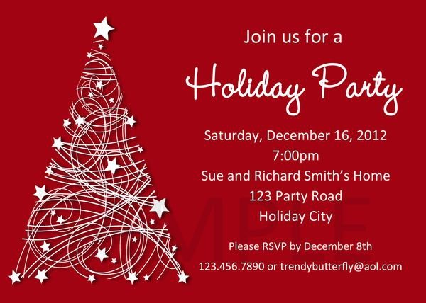 Corporate Christmas Party Invitation Templates Free