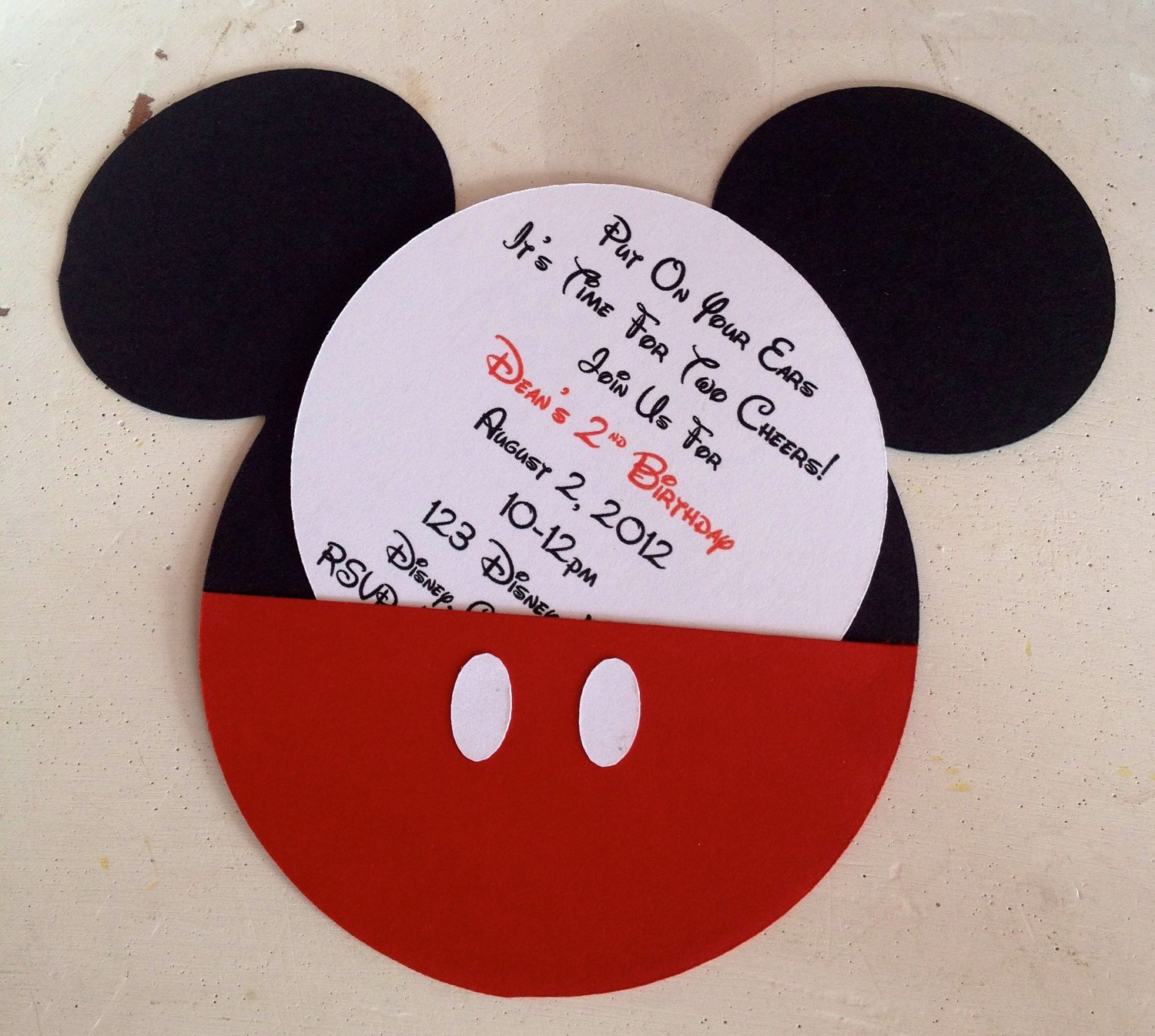 Creative Mickey Mouse Invitations