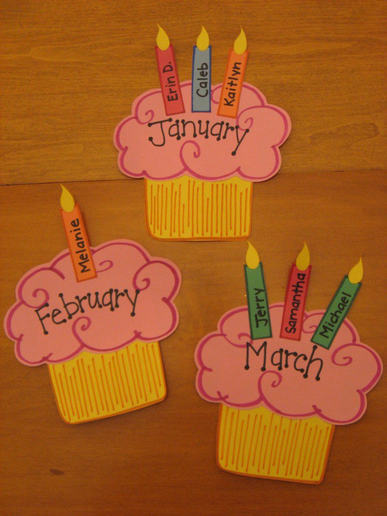 Cupcake Birthday Bulletin Board Ideas