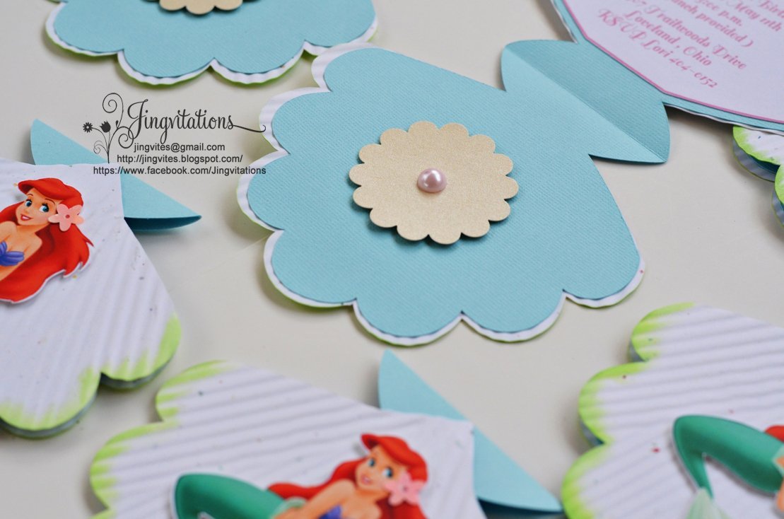 Disney Ariel Invitations