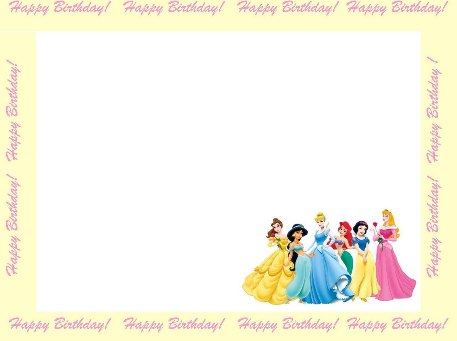 Disney Princess Invitation Templates Free