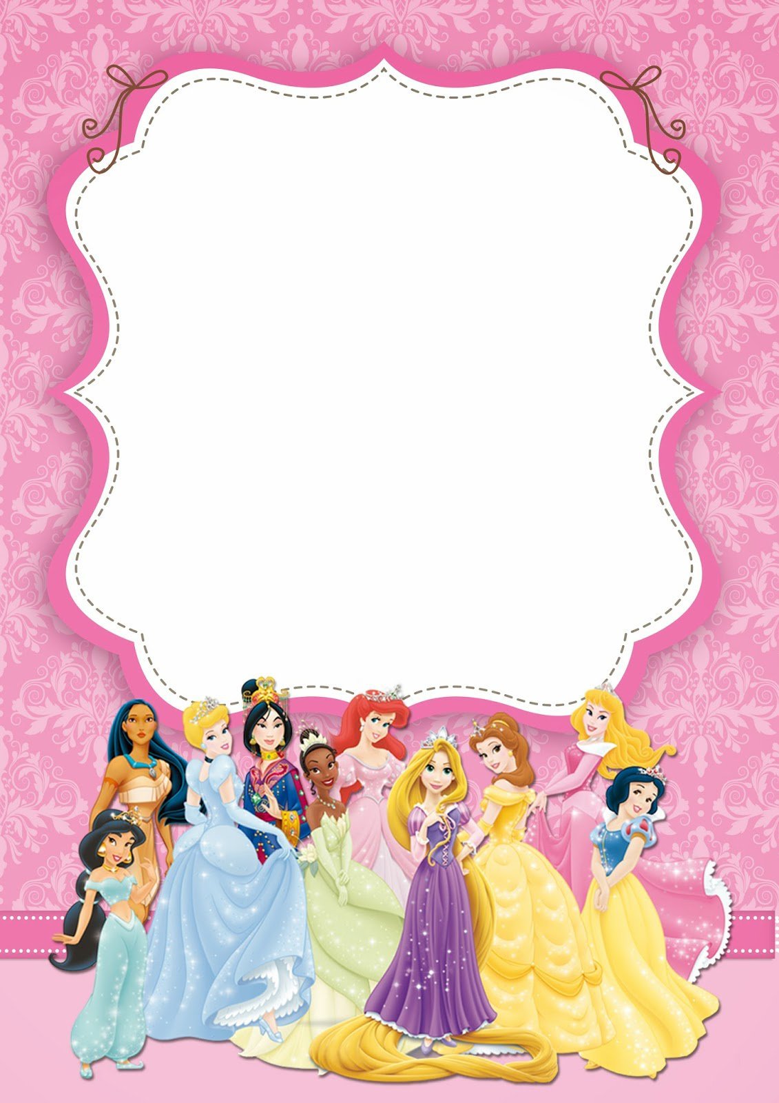 Disney Princess Invitations Free Download