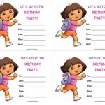 Dora Invitations Templates