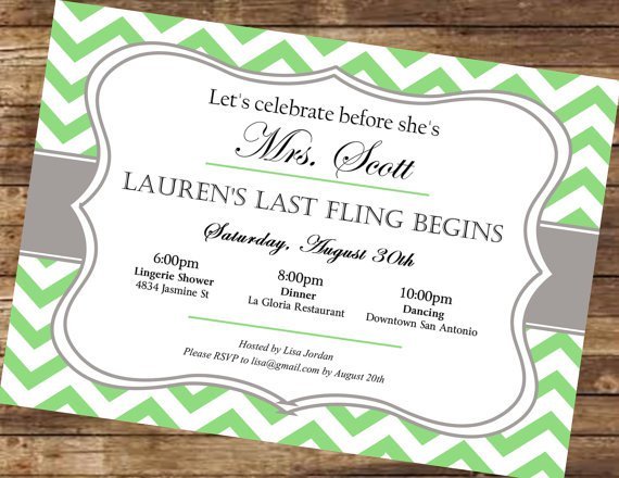 Downloadable Bachelorette Invitations Printable