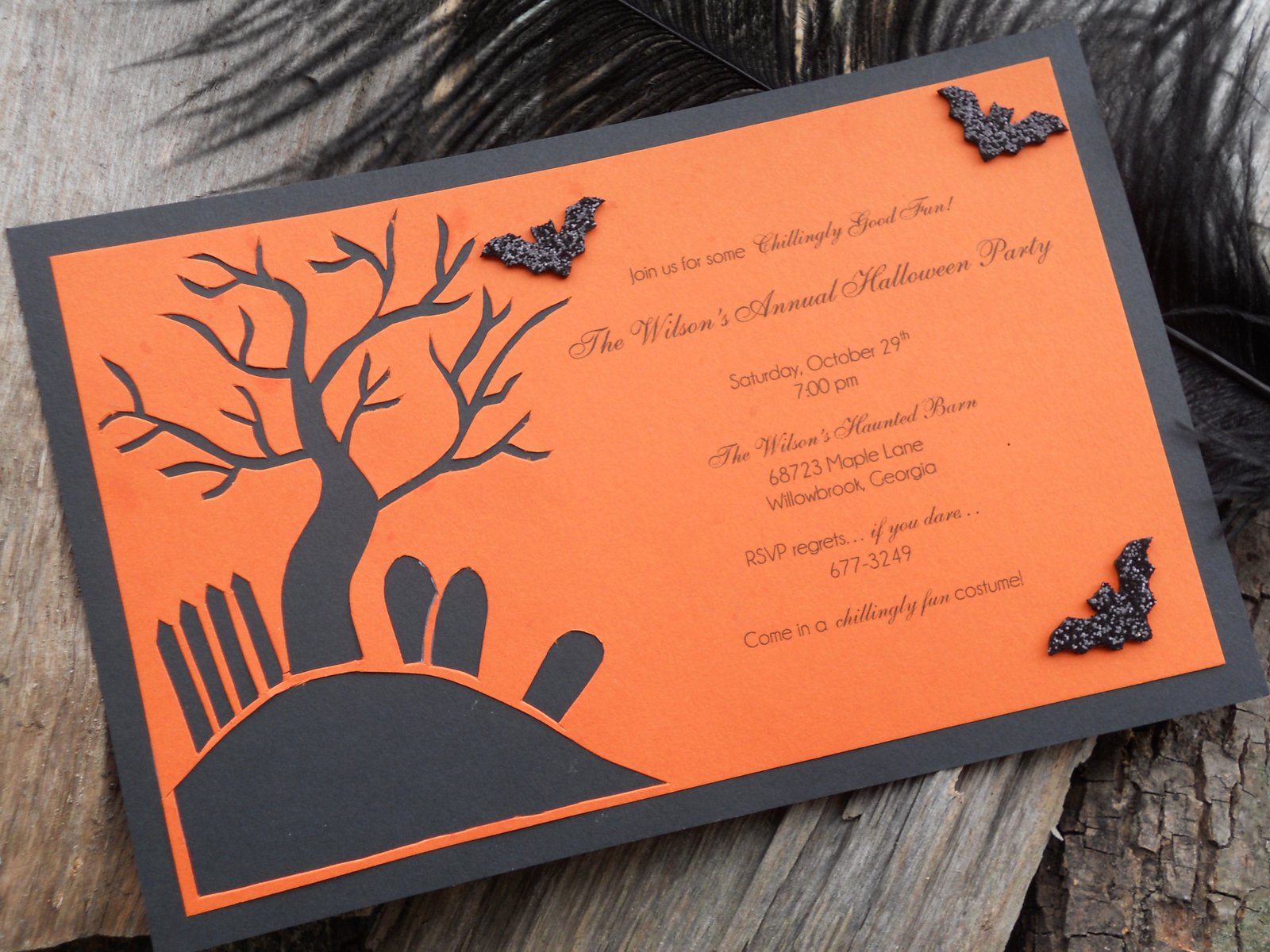 Easy Homemade Halloween Invitations