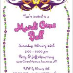 Elegant Mardi Gras Invitations