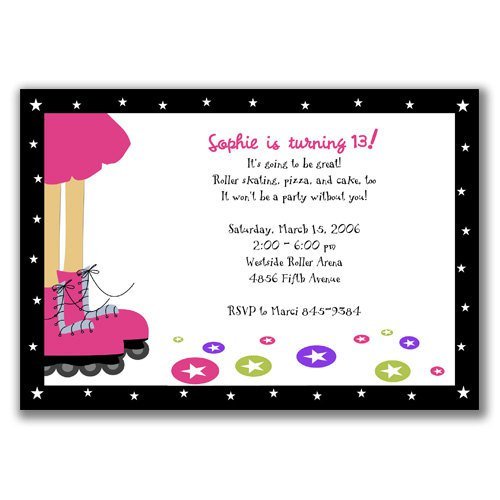 Etsy Roller Skate Invitations