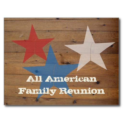Family Reunion Invitation Postcard Template