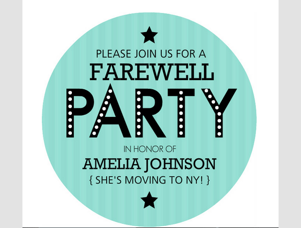 Fare Well Party Invitation Templates Free
