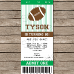 Football Birthday Invitations Templates For Free