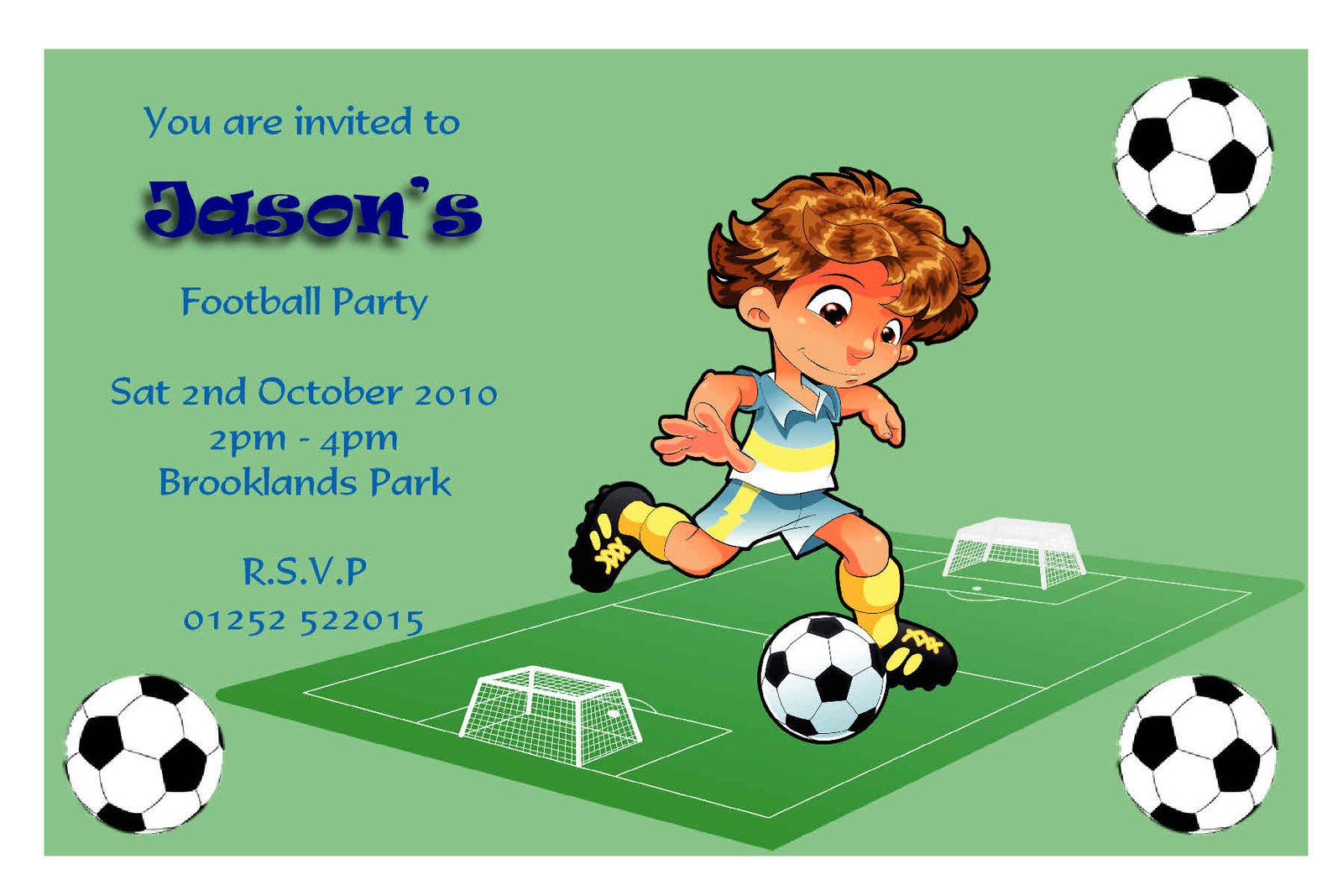 Football Invitations Printable