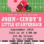 Football Invitations Printable Girls