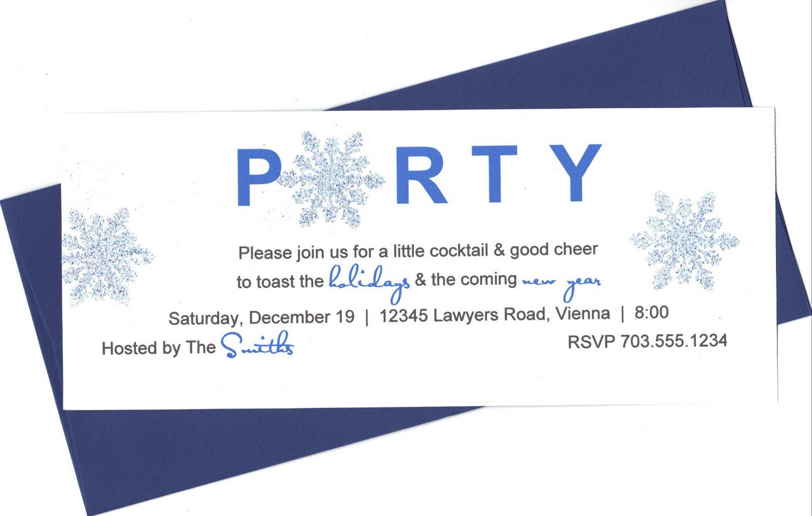 Formal Christmas Party Invitations Wording