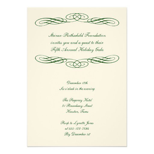 Formal Gala Invitations