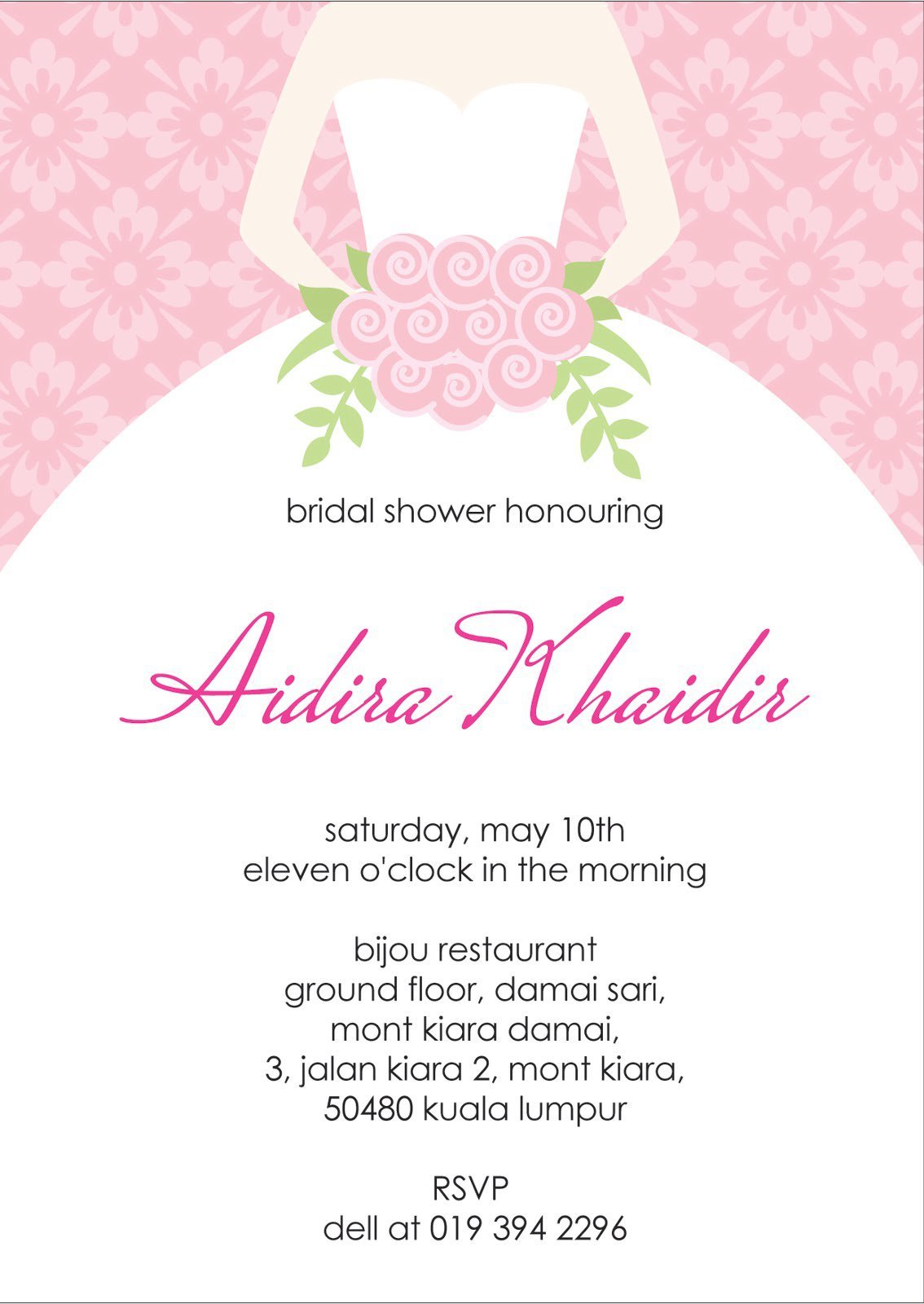 Free Bridal Shower Invitation Cards Designs
