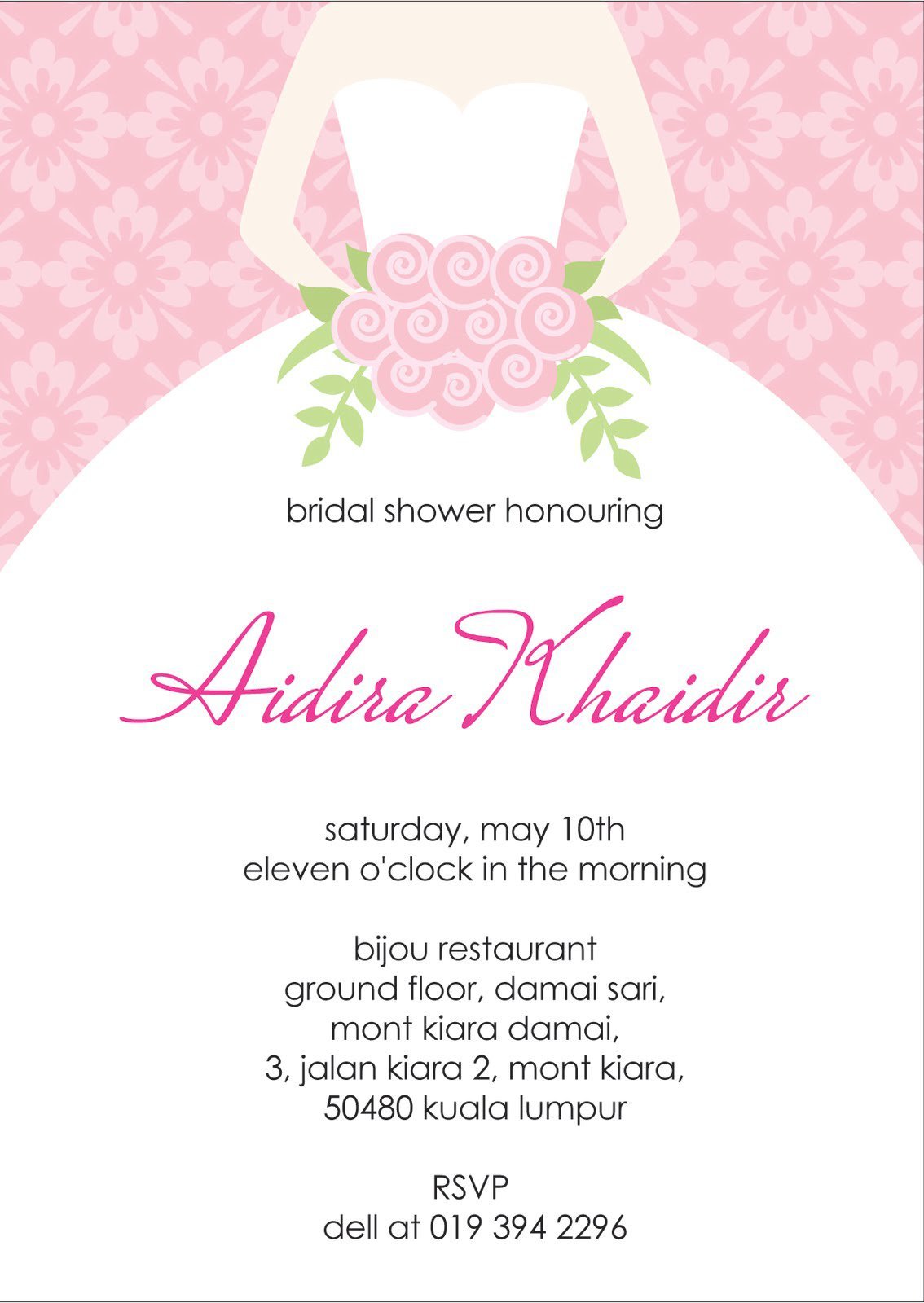 Free Bridal Shower Invitation Cards Designs