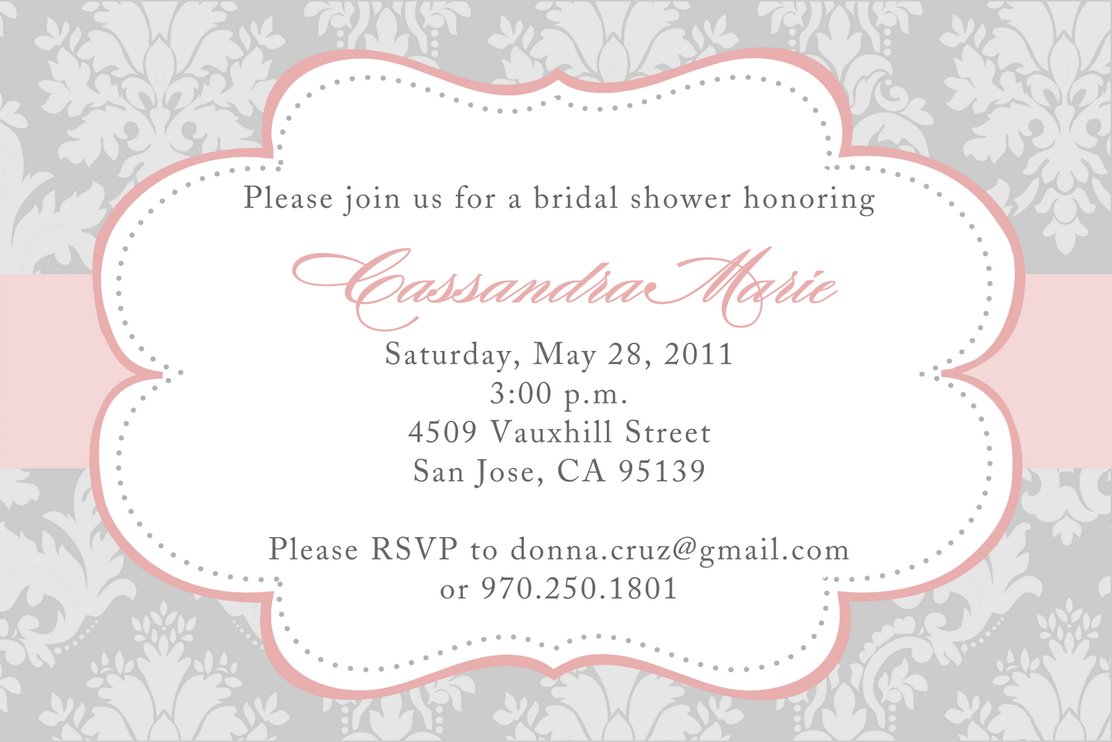 Free Bridal Shower Invitation Designs