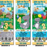 Dinosaur Birthday Invitation Templates