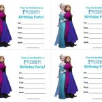 Free Frozen Printable Birthday Invitations For Girls