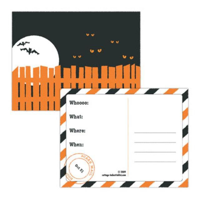 Free Print Out Halloween Party Invitations