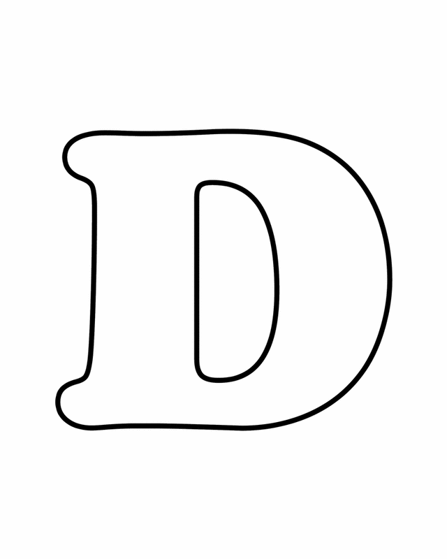 Free Printable Alphabet Letters D