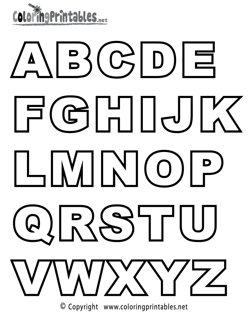 Free Printable Alphabet Letters Different Fonts
