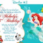 Ariel Printable Birthday Invitations