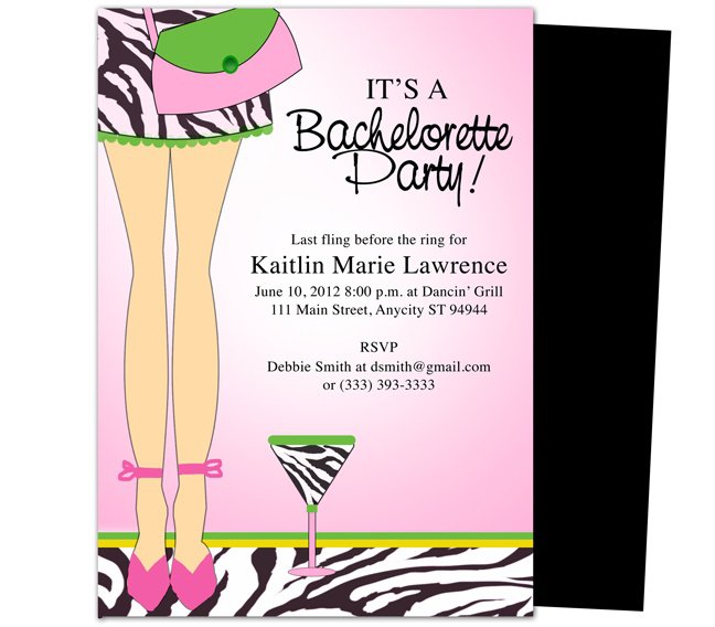 Free Printable Bachelorette Party Invitations Templates