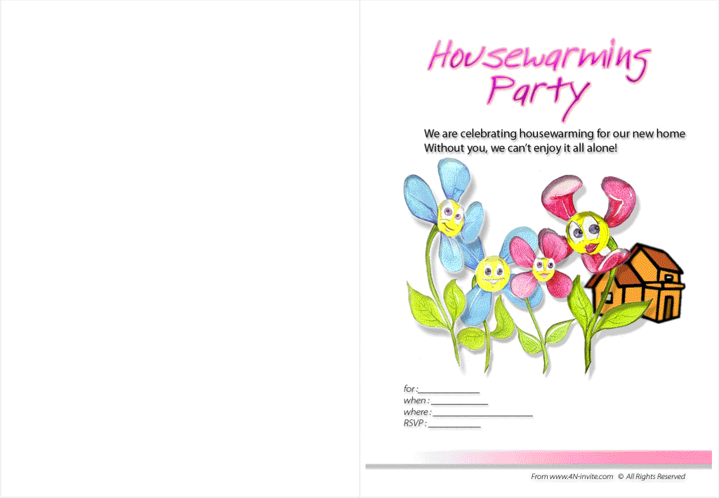 Free Printable House Warming Invitations