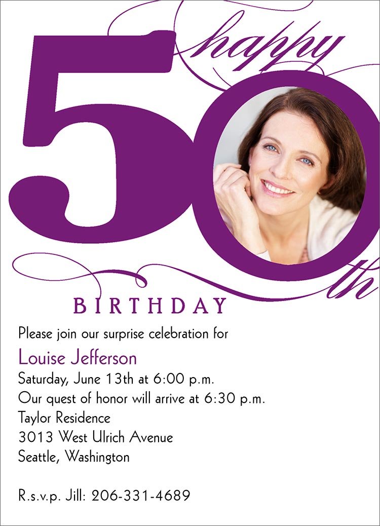 Free Printable Invitations For 50th Birthday Party