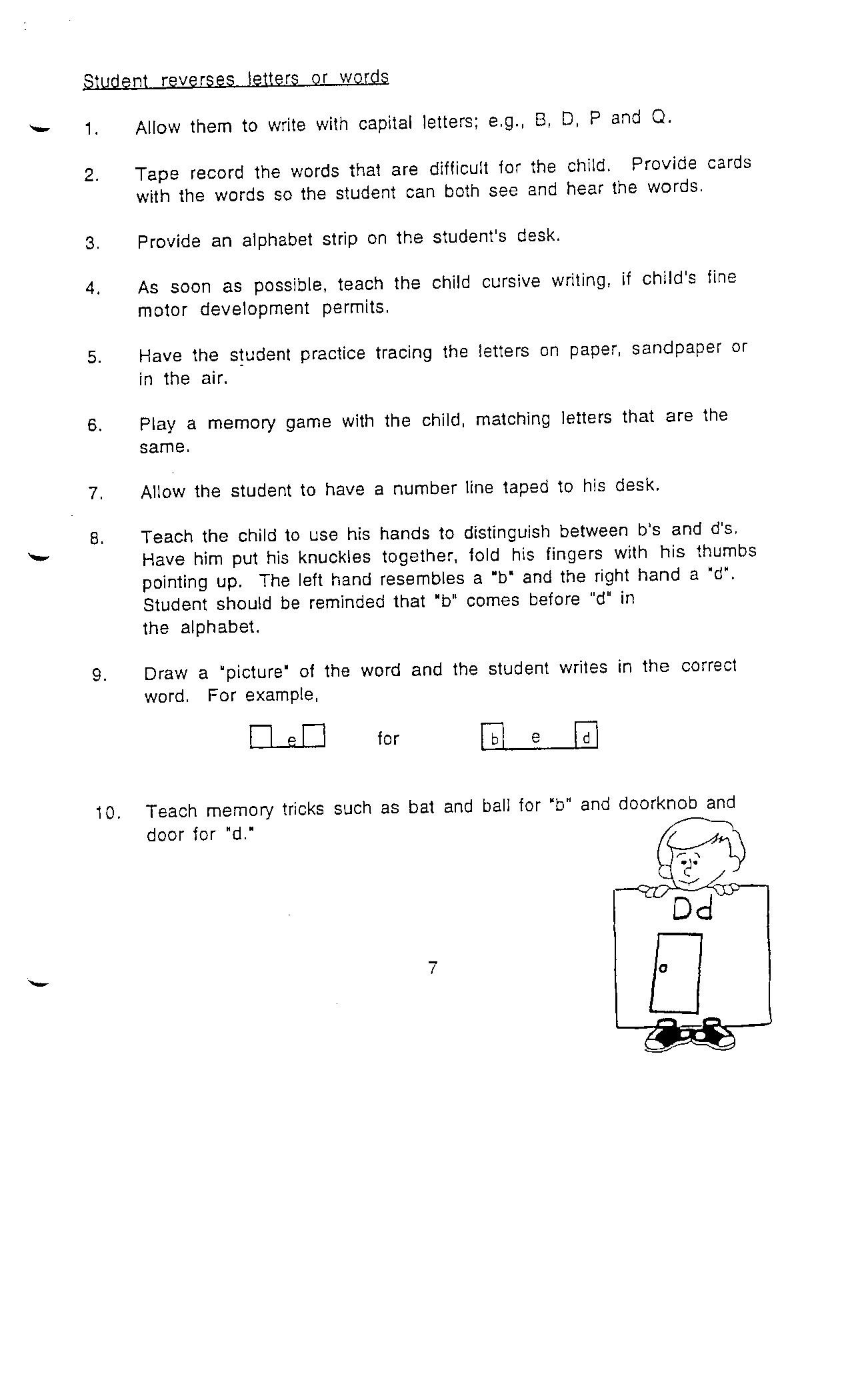 Free Printable Letter Reversal Worksheets