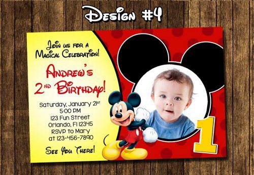 Free Printable Mickey Mouse Invitations Birthday