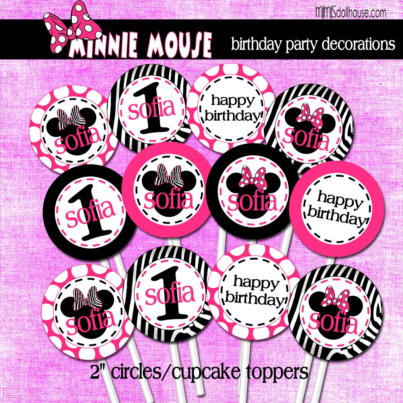 Free Printable Minnie Mouse Party Invitations