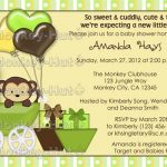Monkey Printable Invitation Templates