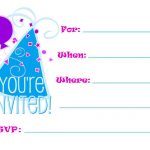 Make Free Printable Party Invitations