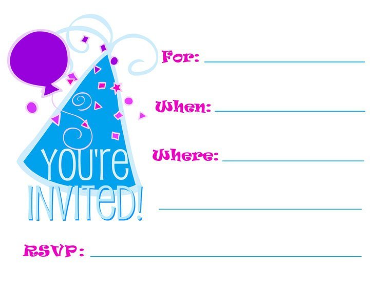 Free Printable Party Invitations For Adults