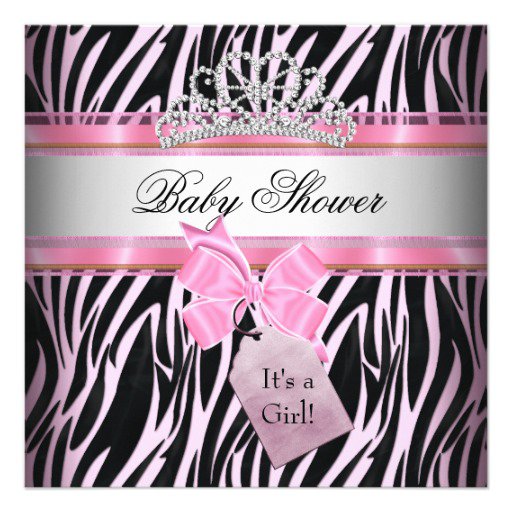 Free Printable Pink And Zebra Baby Shower Invitations