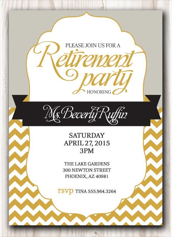 Free Printable Retirement Invitations For Teachers