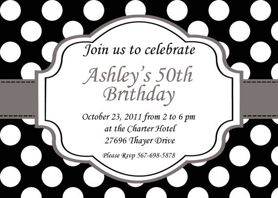 Free Printable Surprise 50th Birthday Invitations