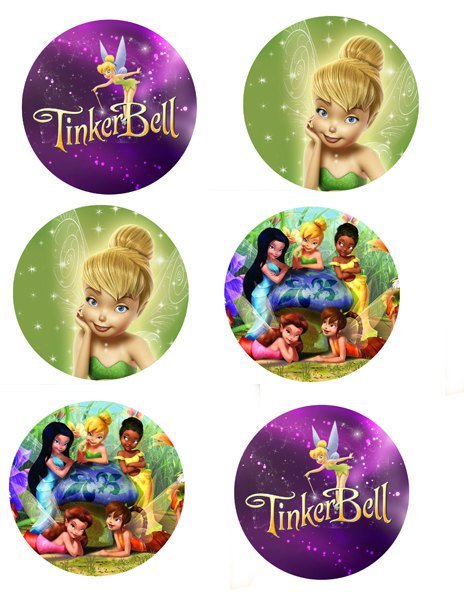 Free Printable Tinkerbell Cupcake Toppers