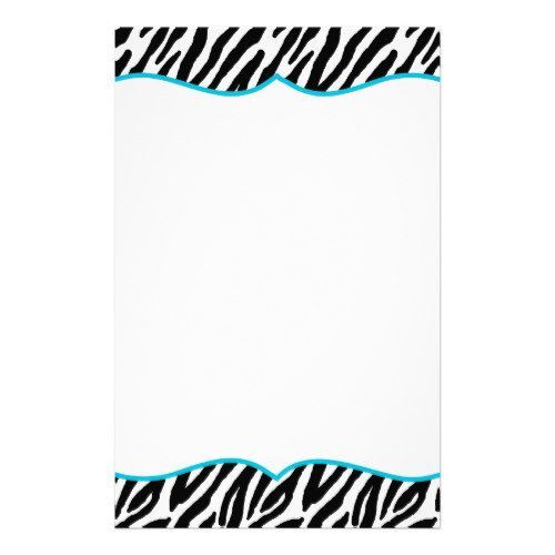 Free Printable Zebra Print Borders